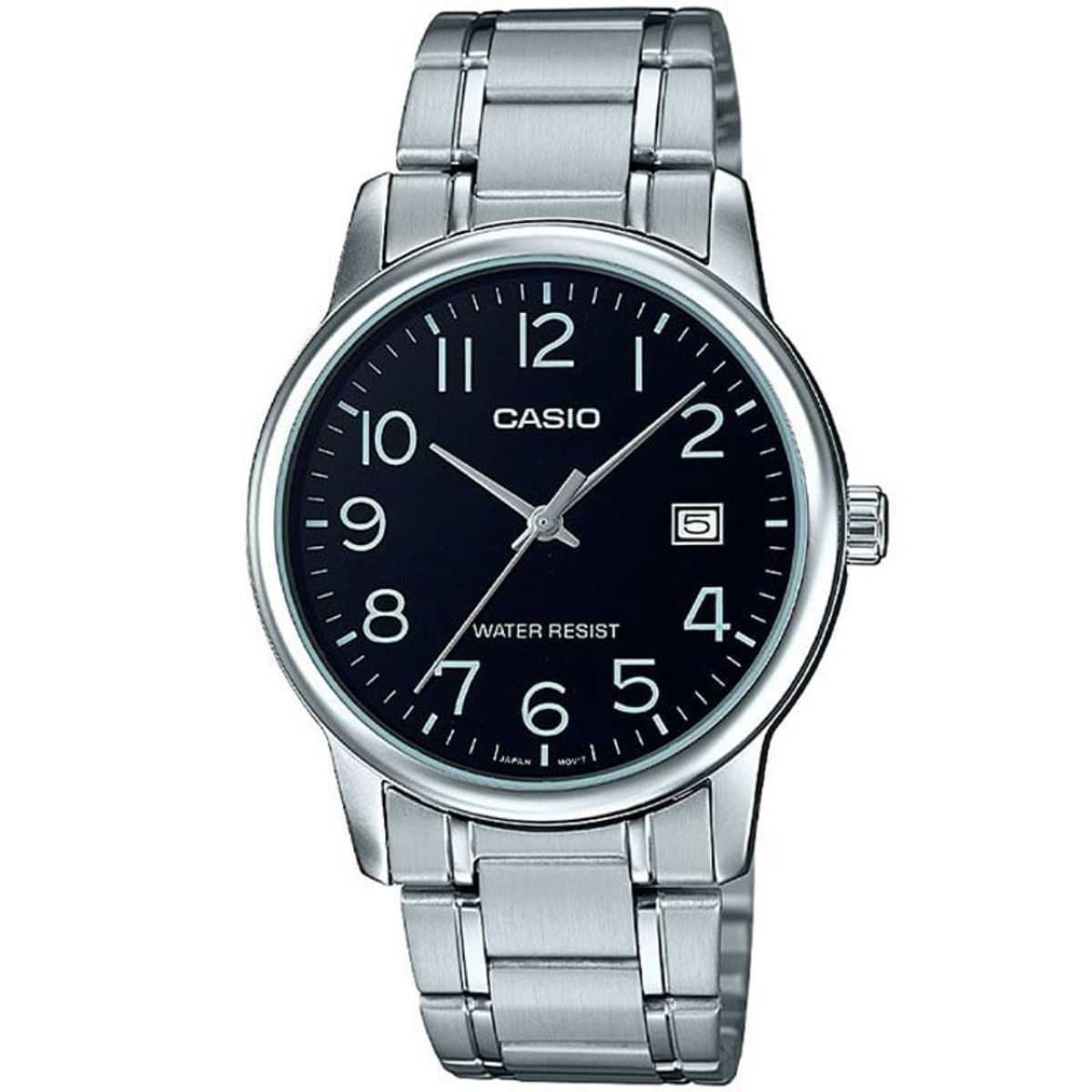 CASIO - RELOJ CASIO STEEL NEGRO MTP-V002D-1B ELEGANTE  CAS-16