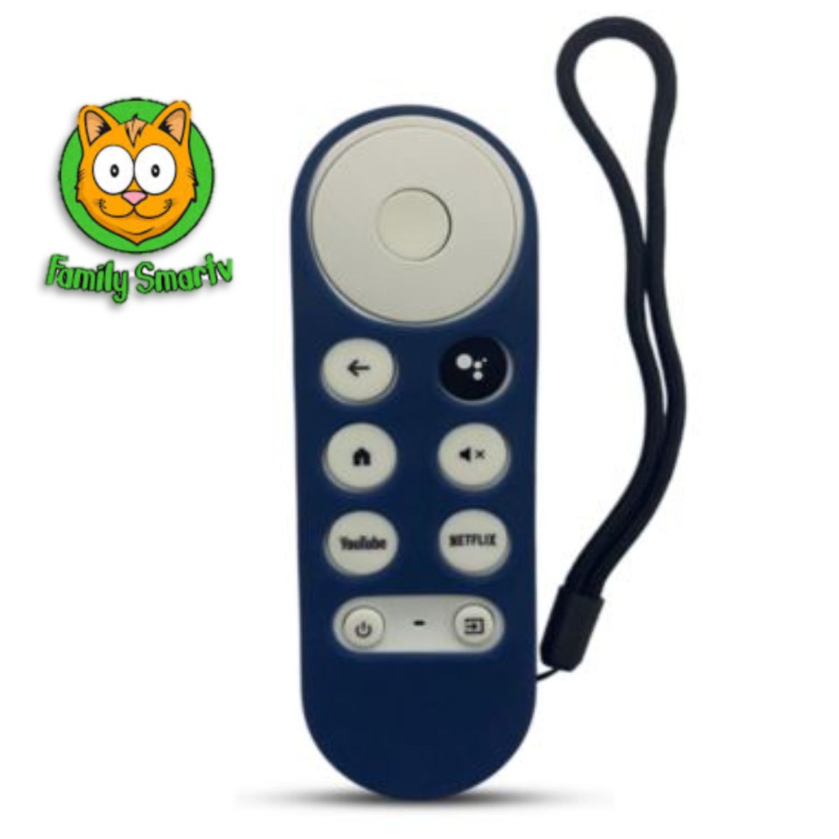 UNIVERSAL - Funda Protector Silicona Control Chromecast 4 Google Tv / Azul Marino