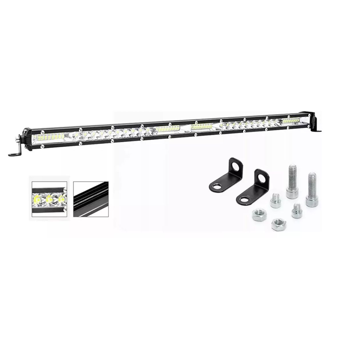 GENERICO - Led Light Bar 20 Inch 52 Led Blanco 156w 4x4 Universal
