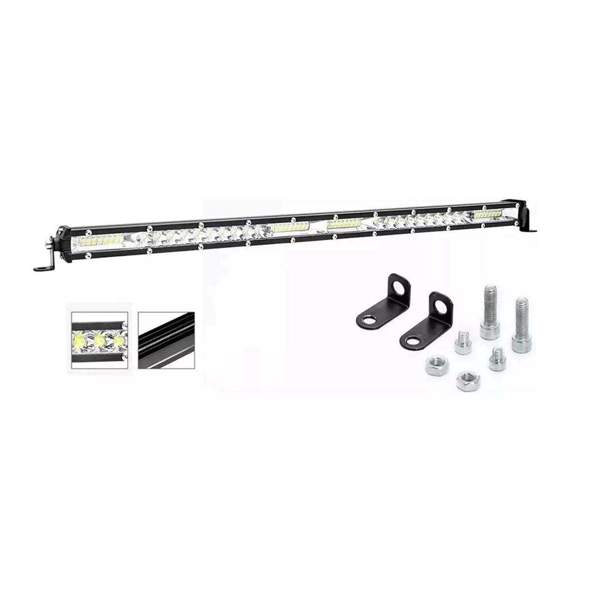 GENERICO - Led Light Bar 20 Inch 52 Led Blanco 156w 4x4 Universal