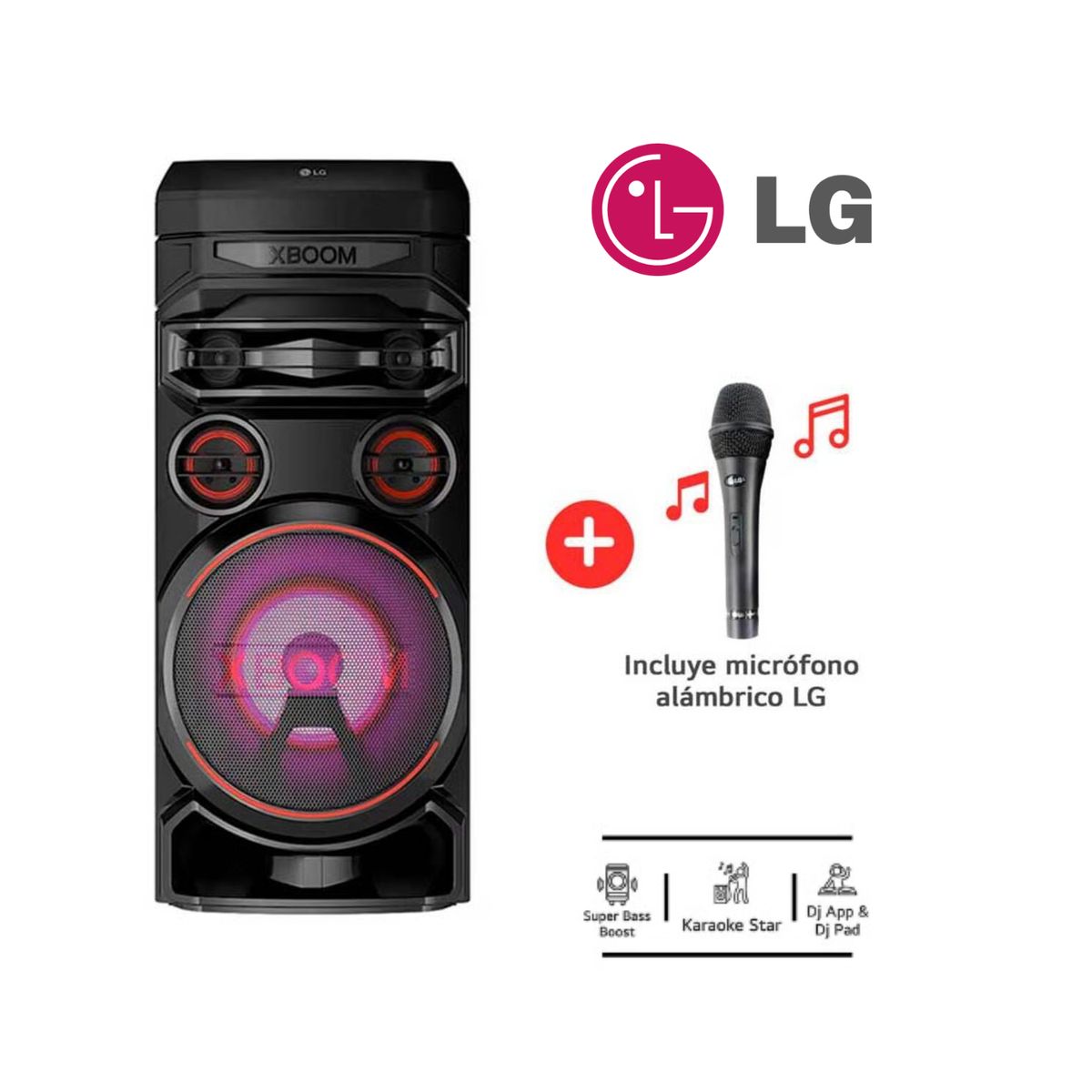 LG - TORRE DE SONIDO XBOOM LG - RNC7 KARAOKE