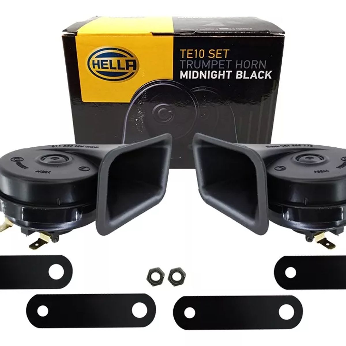 GENERICO - Bocina Claxon Hella Premiun Tipo Caracol Conector Universal