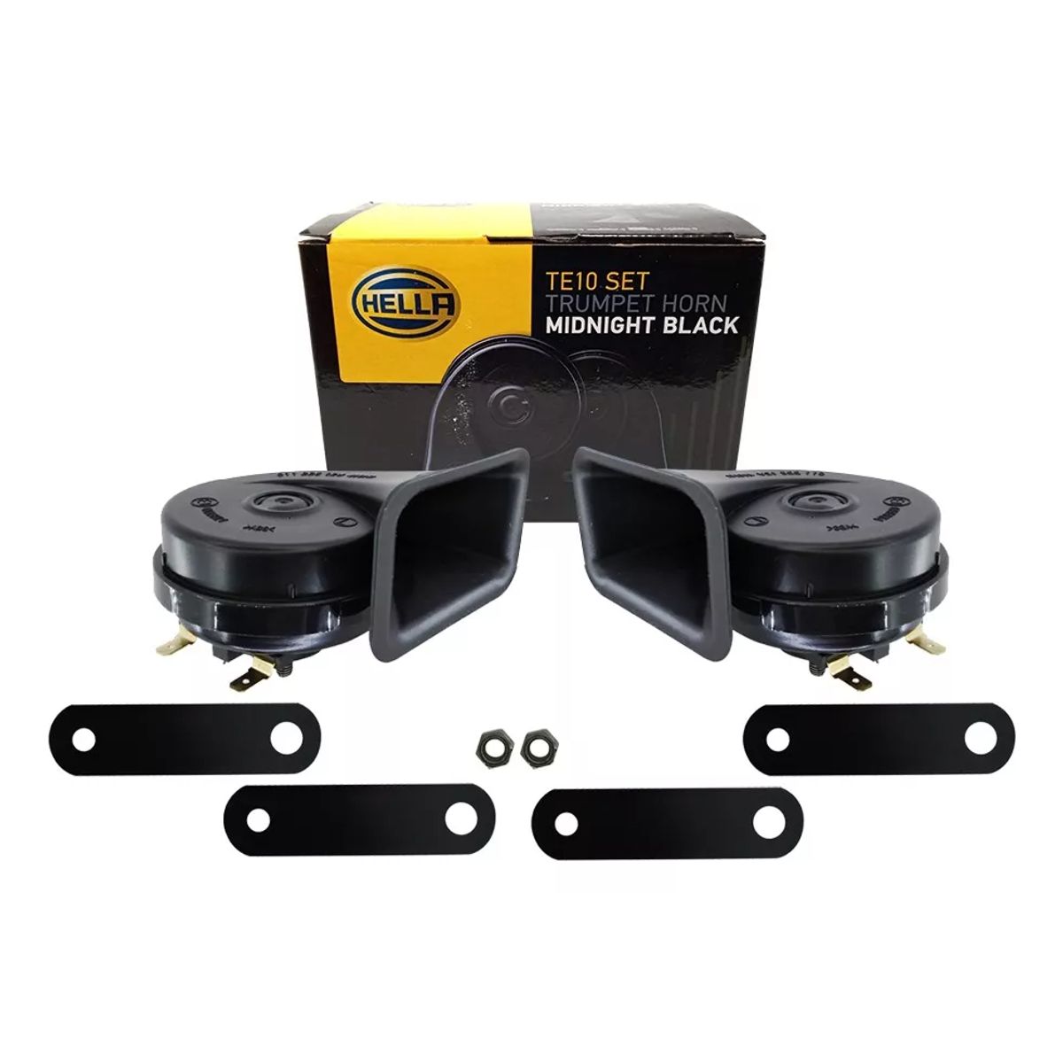 GENERICO - Bocina Claxon Hella Premiun Tipo Caracol Conector Universal