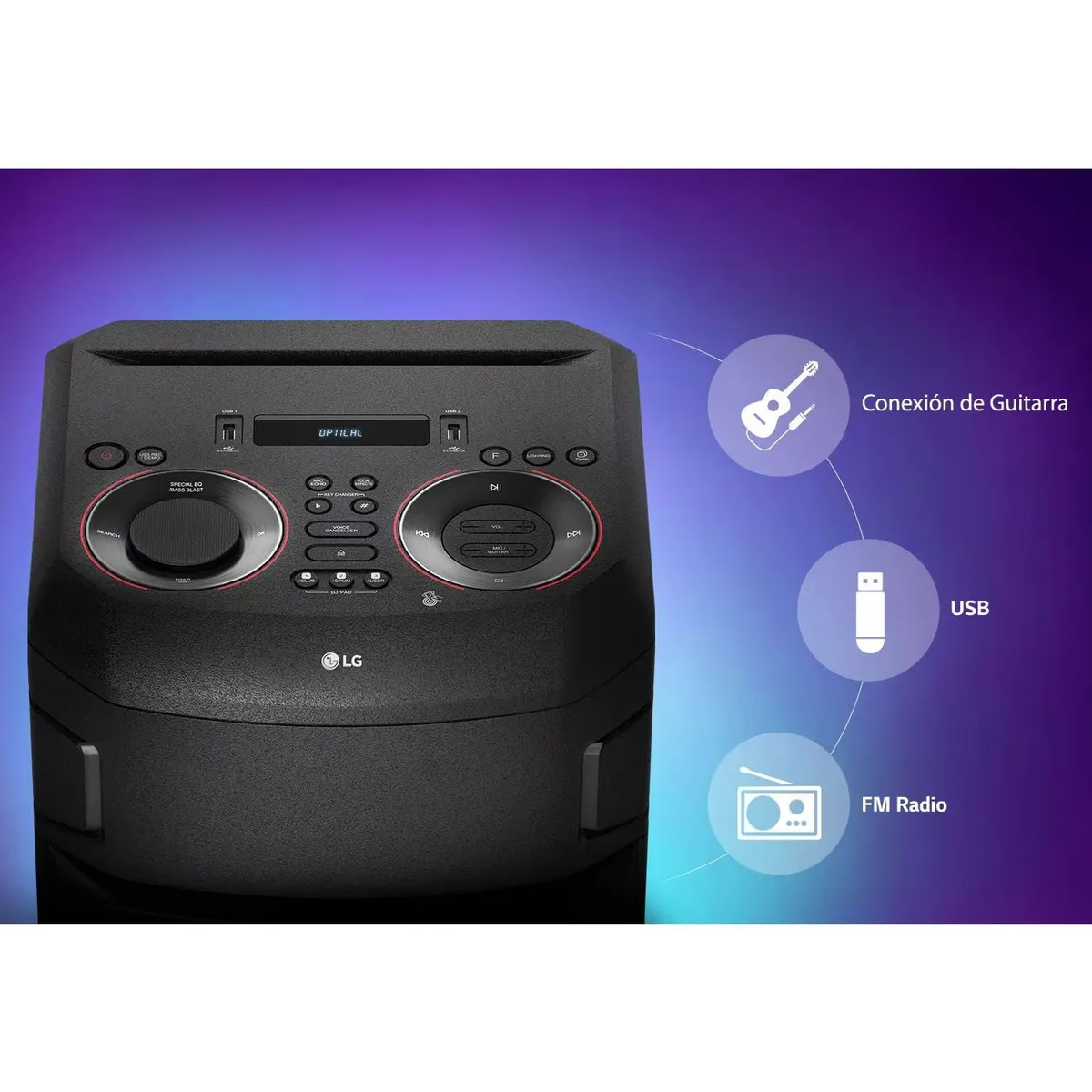 LG - TORRE DE SONIDO LG RNC5 XBOOM MULTI-BLUETOOTH KARAOKE STAR