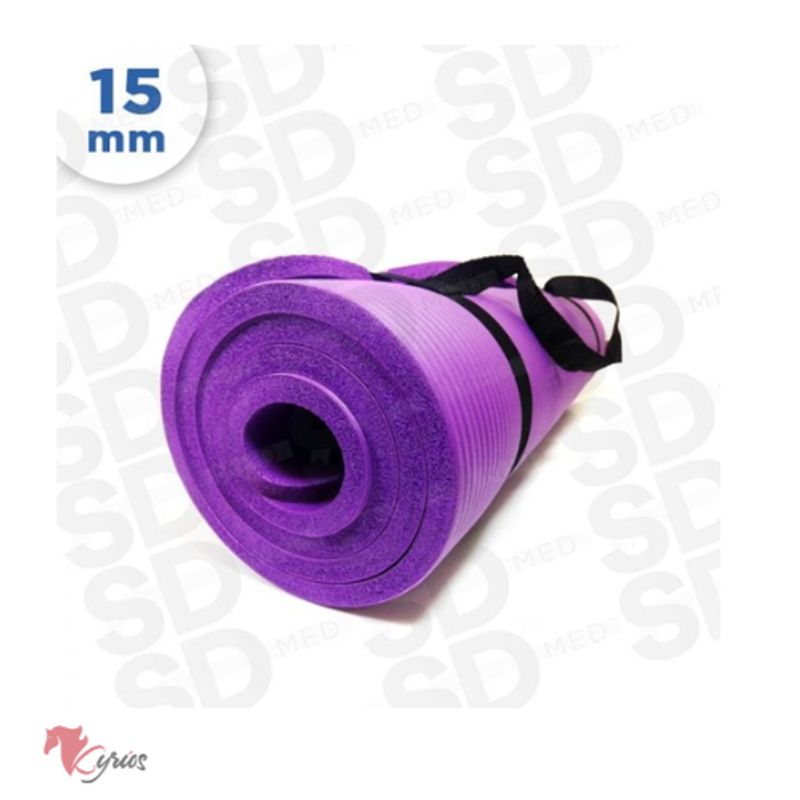 GENERICO - YOGA MAT PILATES GYM 15MM NBR 183x61cm