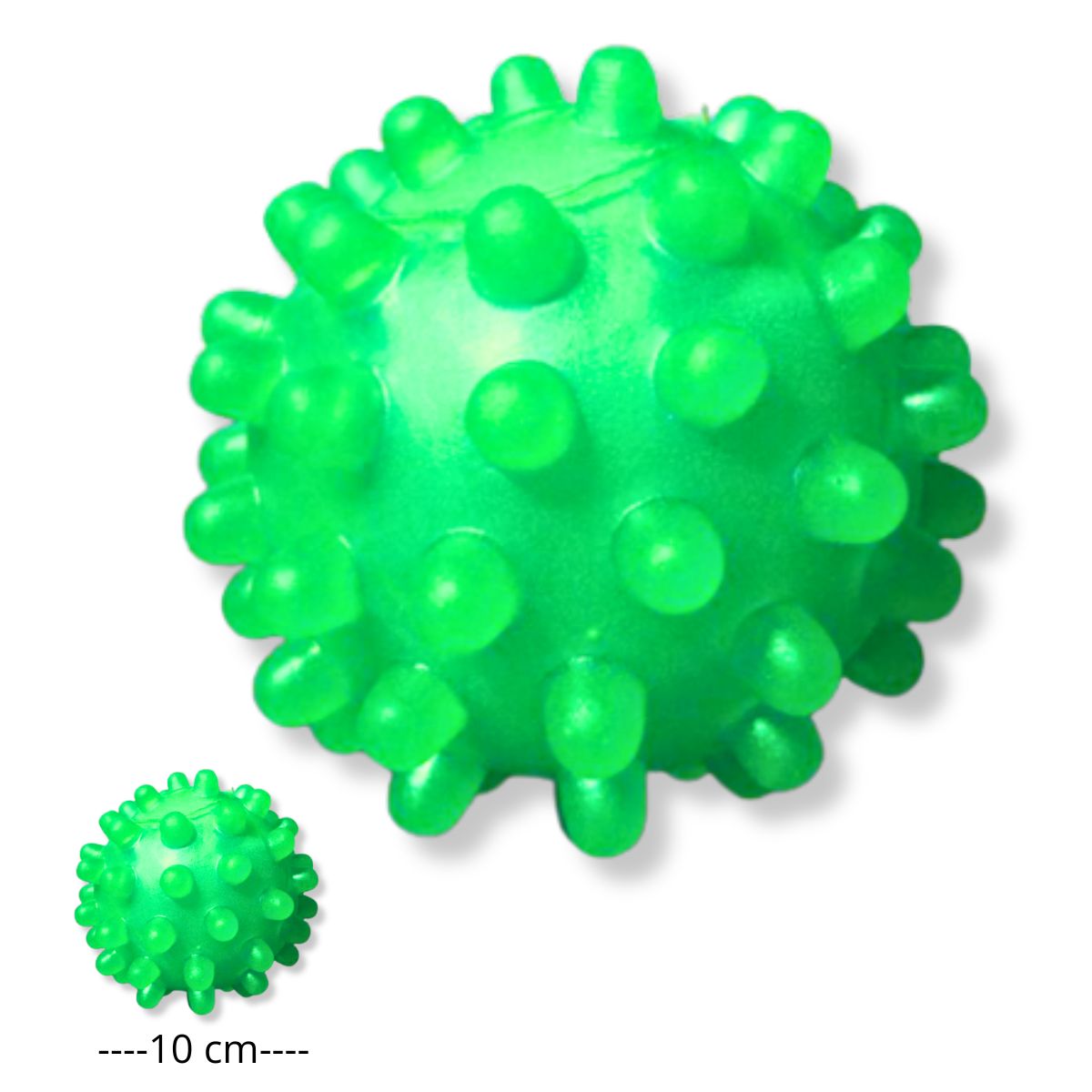 GENERICO - PELOTA CON PUAS PARA MASCOTA VERDE