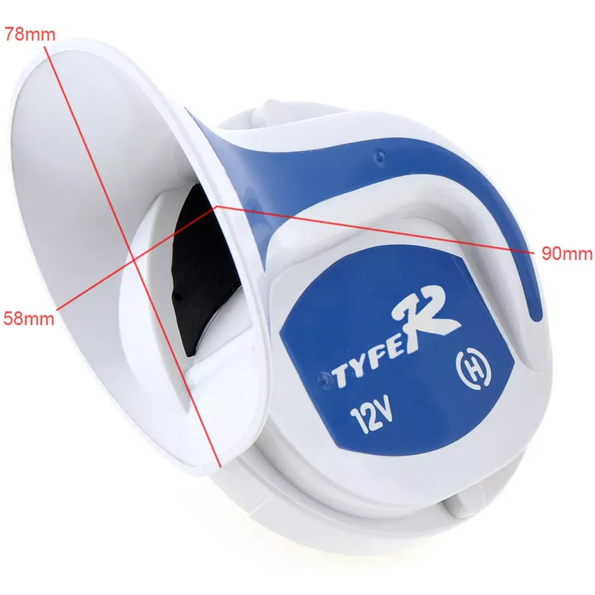 GENERICO - Bocina Claxon Corneta caracol 18 Sonidos Eco Auto Moto