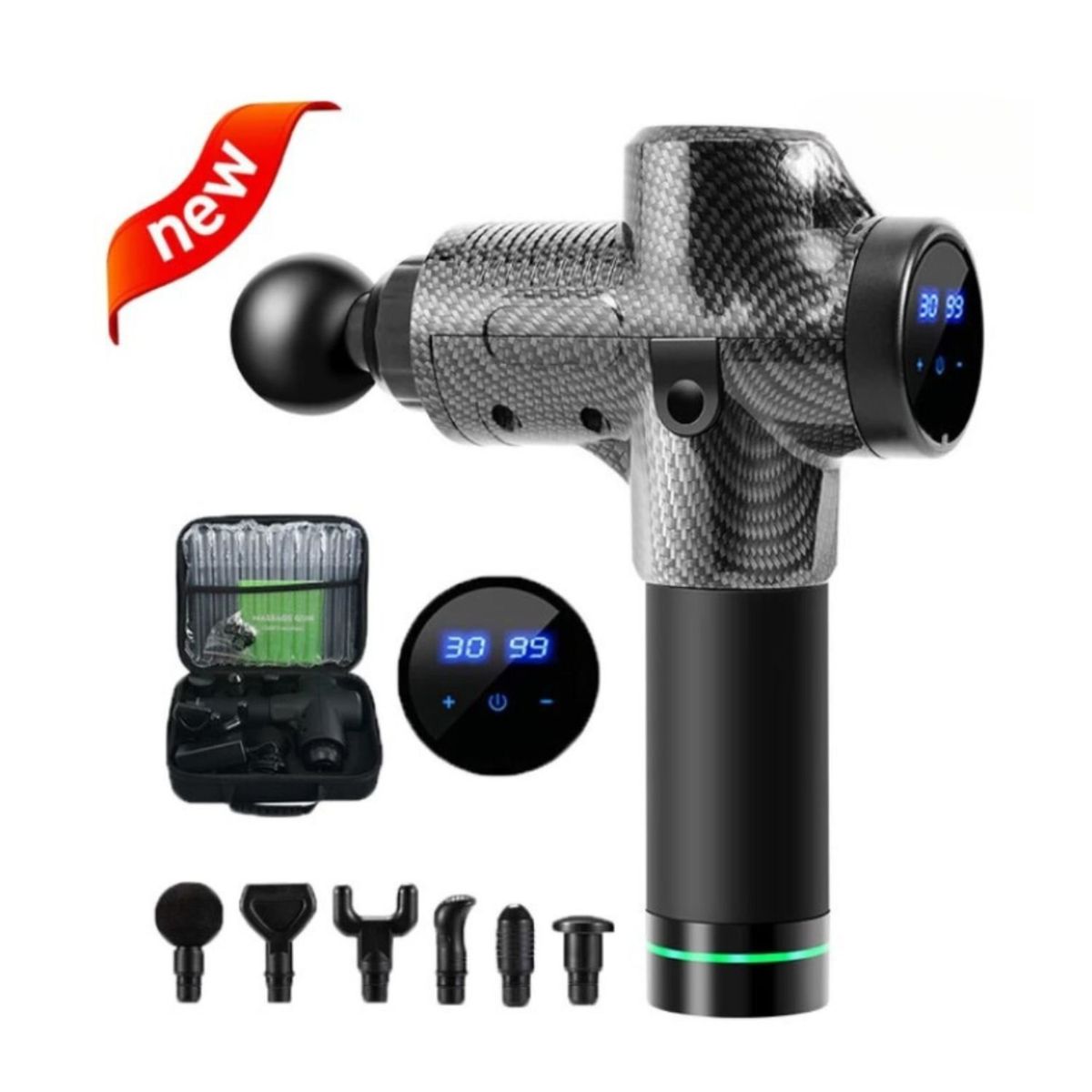 GENERICO - Pistola de Masaje de alta Frecuencia LCD