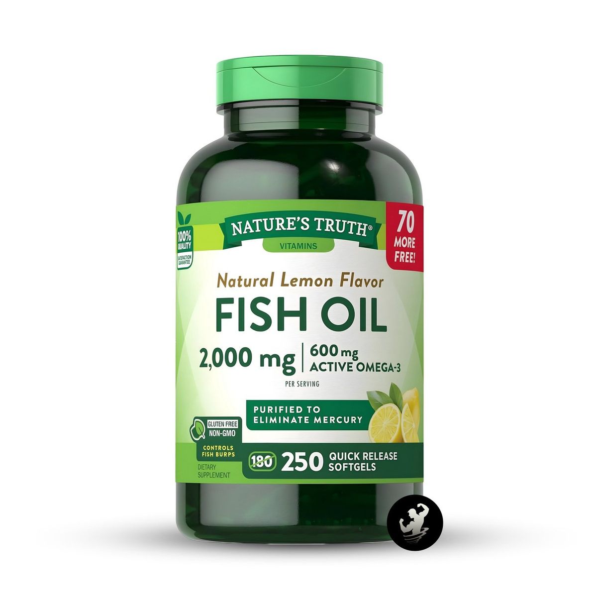 NATURE'S TRUTH - Omega 3 Fish Oil Nature's Truth - 250 cápsulas