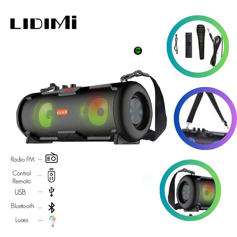 LIDIMI - Radio Parlante Lidimi LD-S10900AC Karaoke-Speaker super bass FM-SD