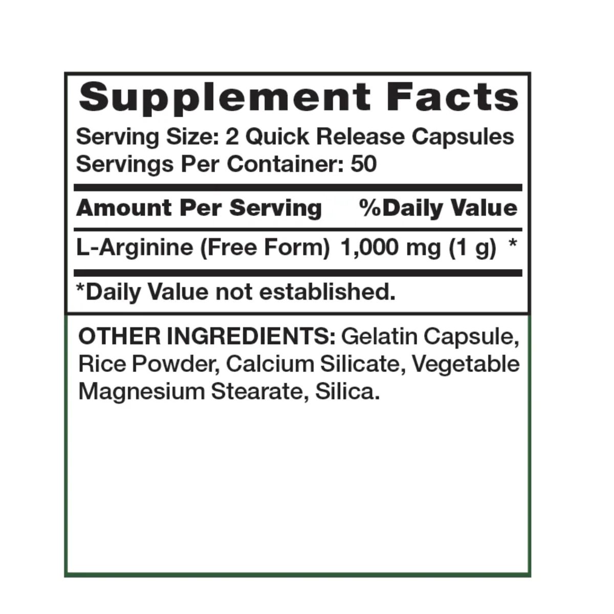 NATURE'S TRUTH - L-Arginine 500 mg Nature's Truth - 100 cápsulas