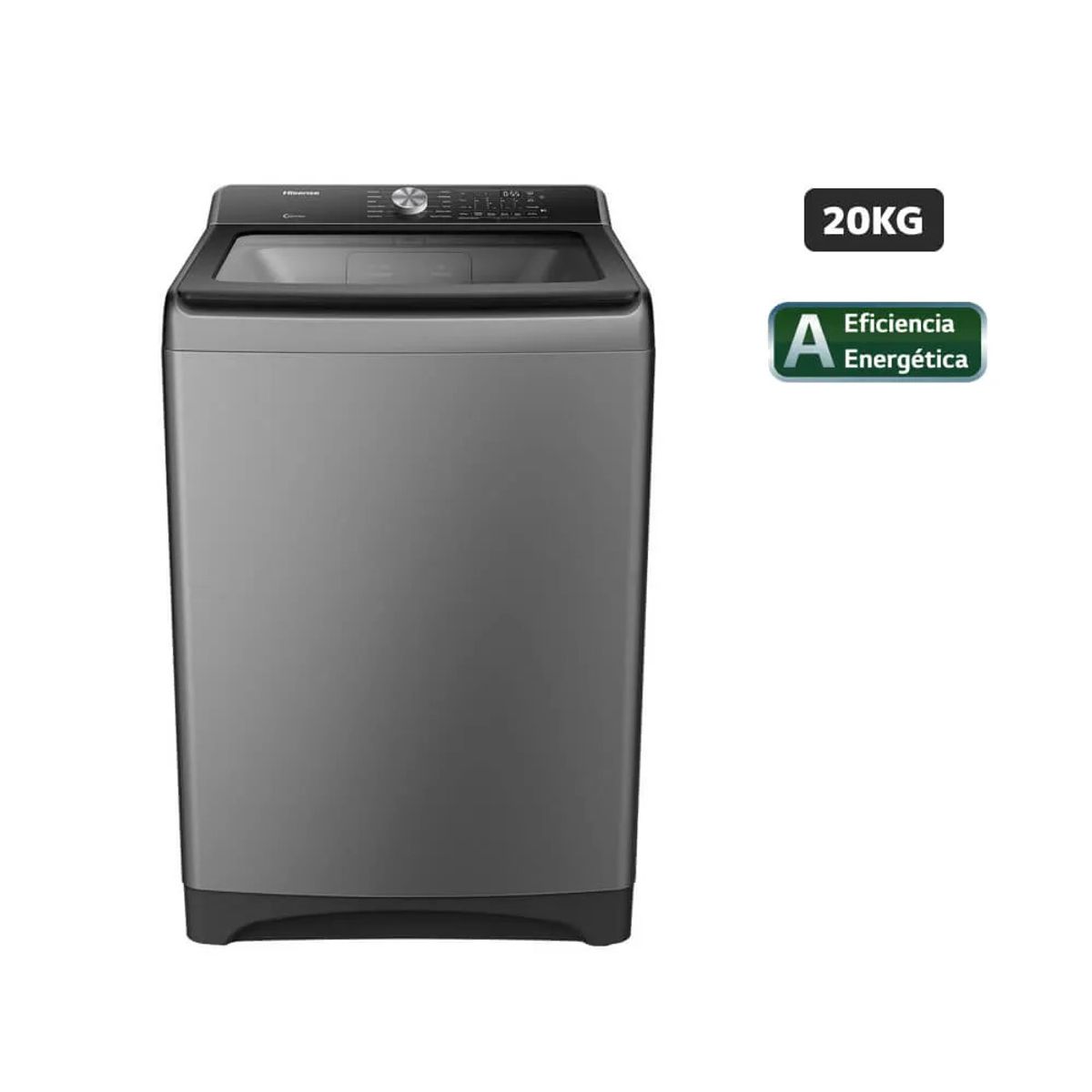 HISENSE - Lavadora Hisense Carga Superior 20 Kilos Gris WT3T2023UT (Nuevo)