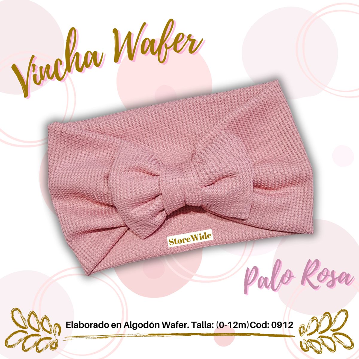 GENERICO - Vinchas para bebes en algodon  Wafer