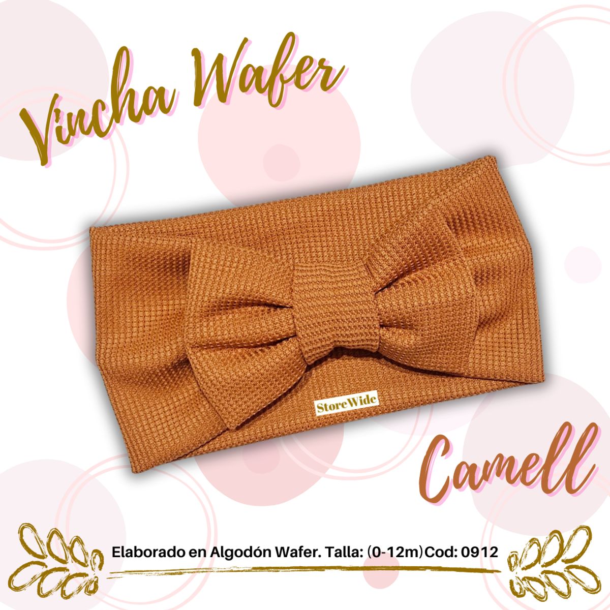 GENERICO - Vinchas para bebes en algodon  Wafer