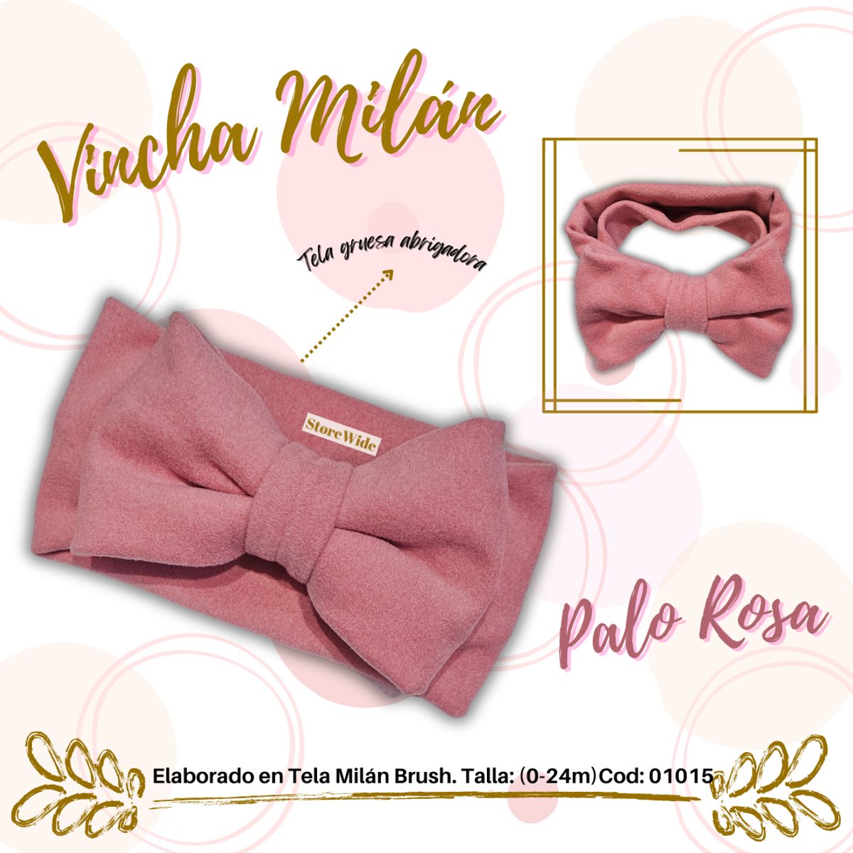 GENERICO - Vinchas para bebes modelo Milan