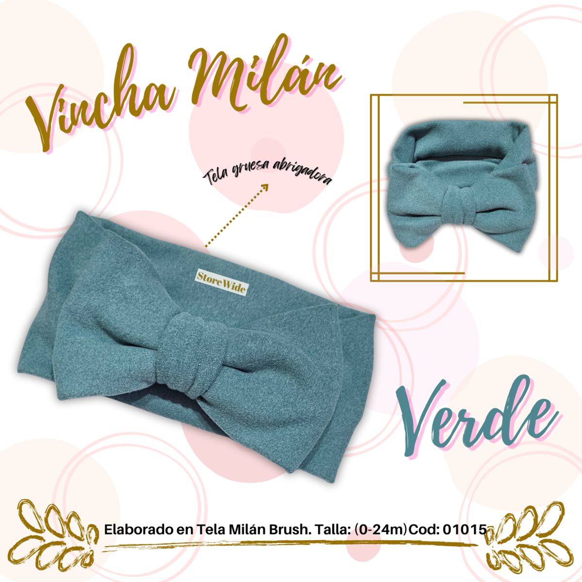 GENERICO - Vinchas para bebes modelo Milan