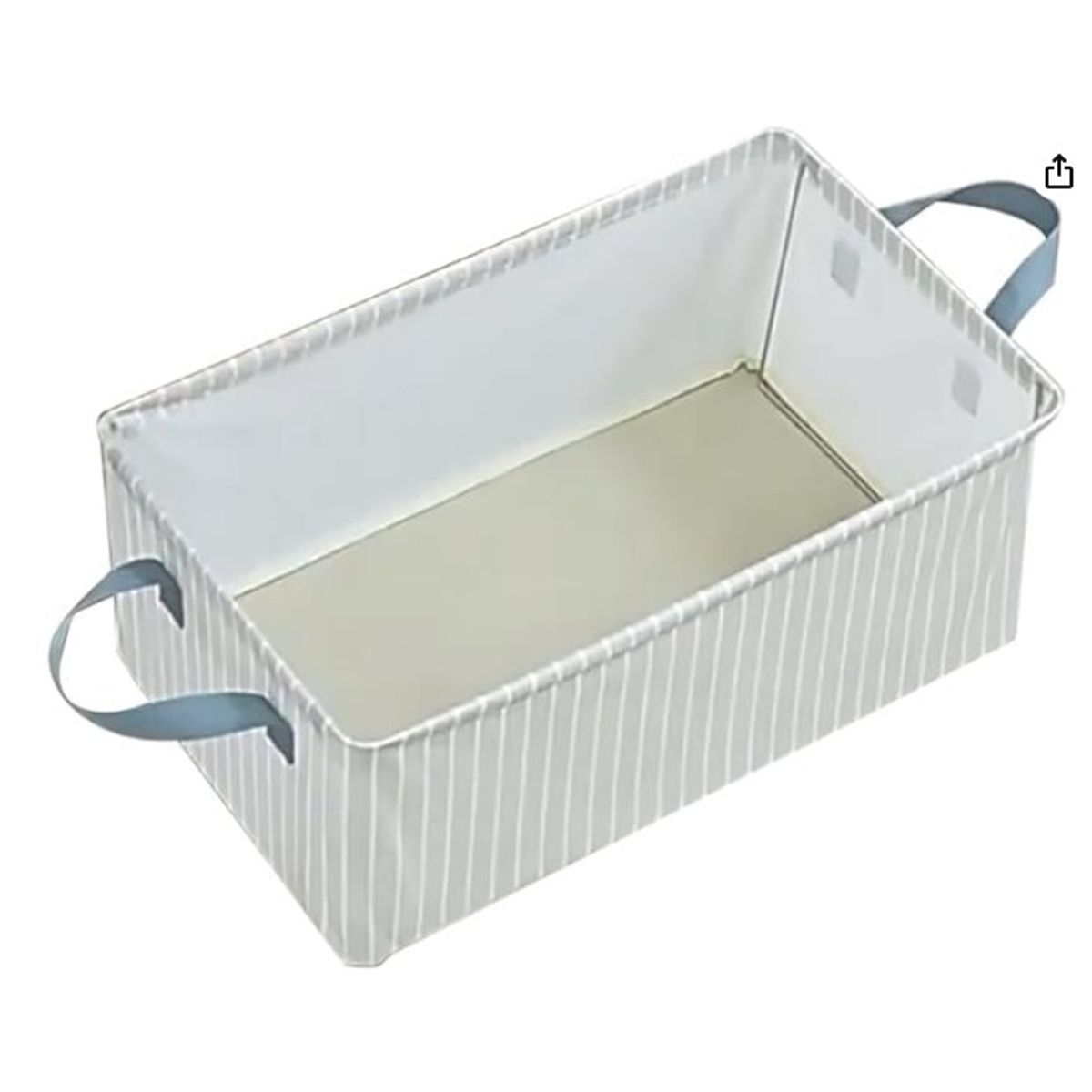 GENERICO - Caja Organizadora de Ropa Con Varillas Rayas Gris