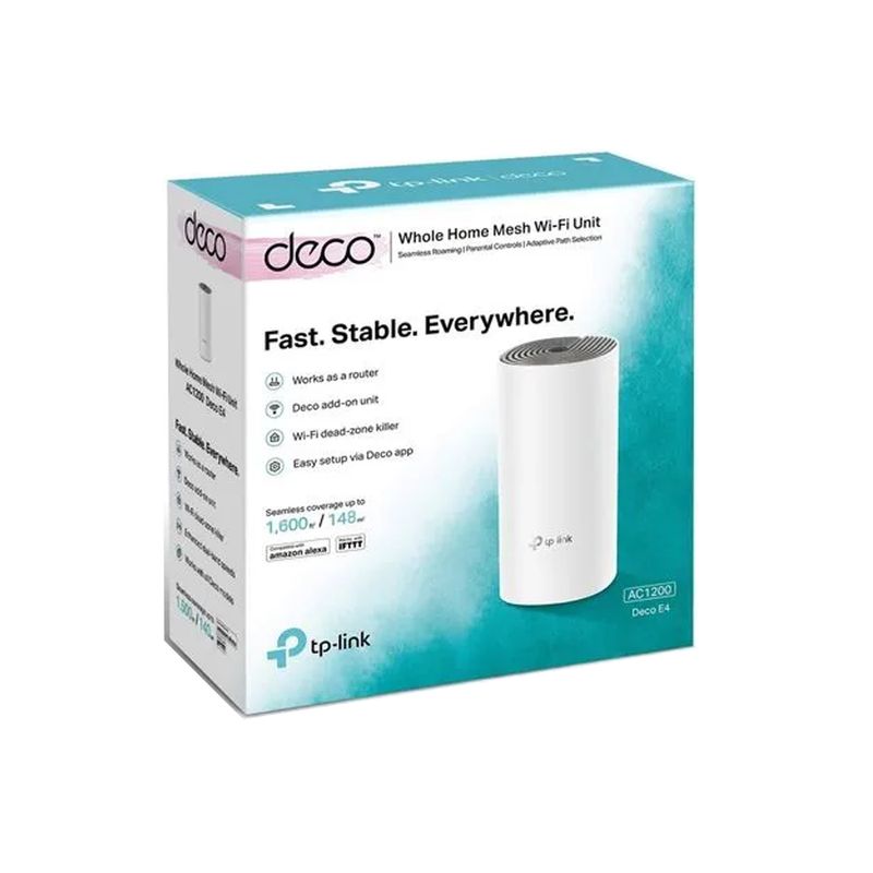 TP LINK - deco e4 1pack Sistema Wi-Fi Mesh dual banda  AC1200