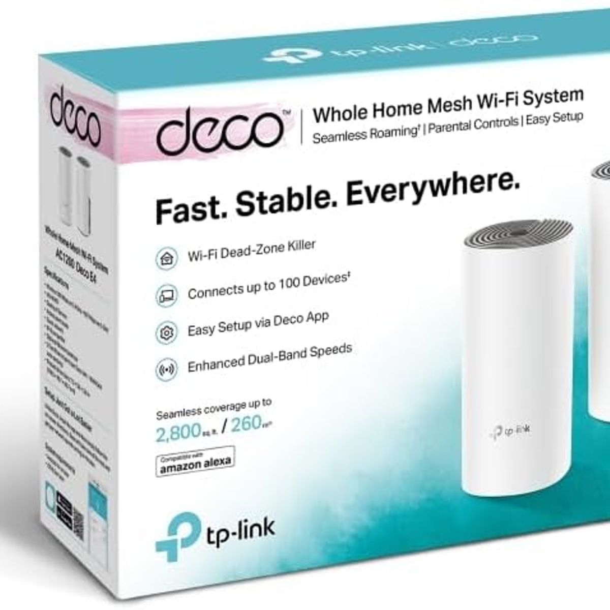 TP LINK - DECO E4 2PACK WIFI MESH DUAL BANDA AC1200 TP-LINK
