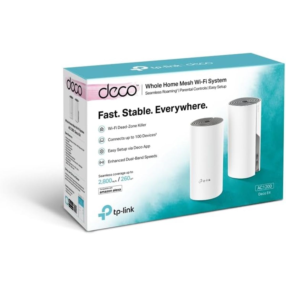 TP LINK - DECO E4 2PACK WIFI MESH DUAL BANDA AC1200 TP-LINK