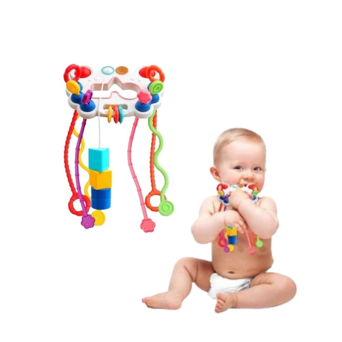 GENERICO - Juguete Sensorial 5 en 1 - Modelo Cangrejito