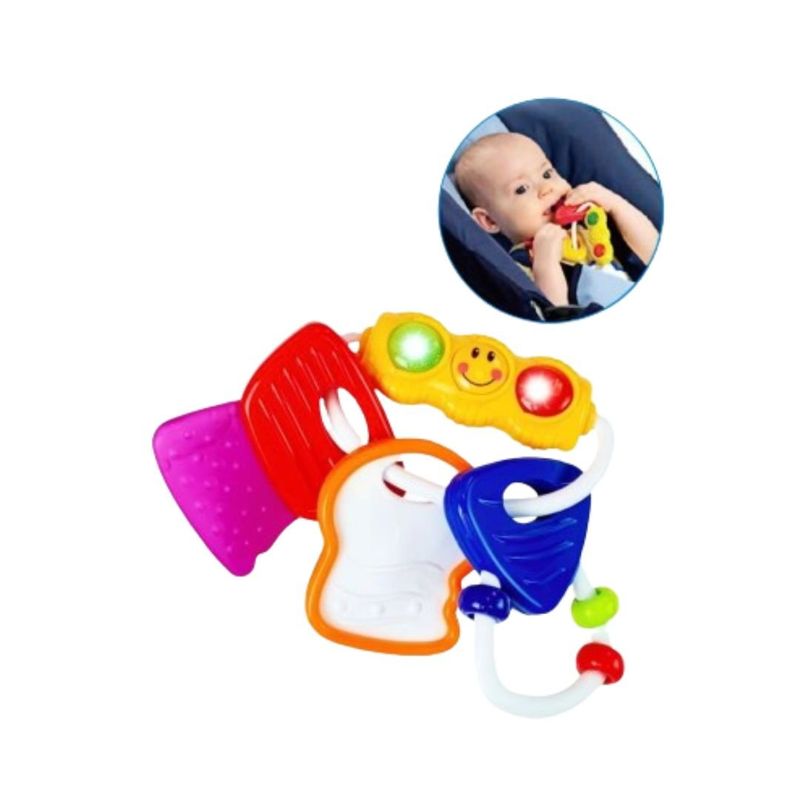 GENERICO - SONAJERO LLAVERO CON MORDEDOR Y LUCES