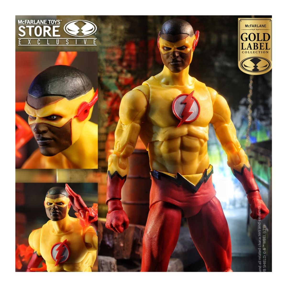 MCFARLANE - KID FLASH DC REBIRTH MCFARLANE GOLD LABEL