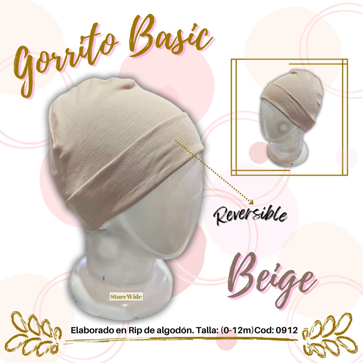 GENERICO - Gorrito para bebes unisex