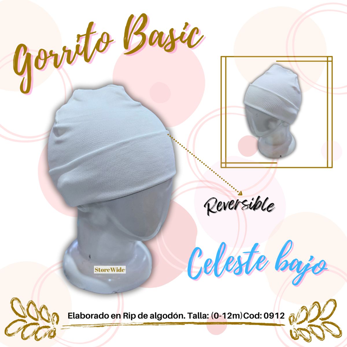 GENERICO - Gorrito para bebes unisex