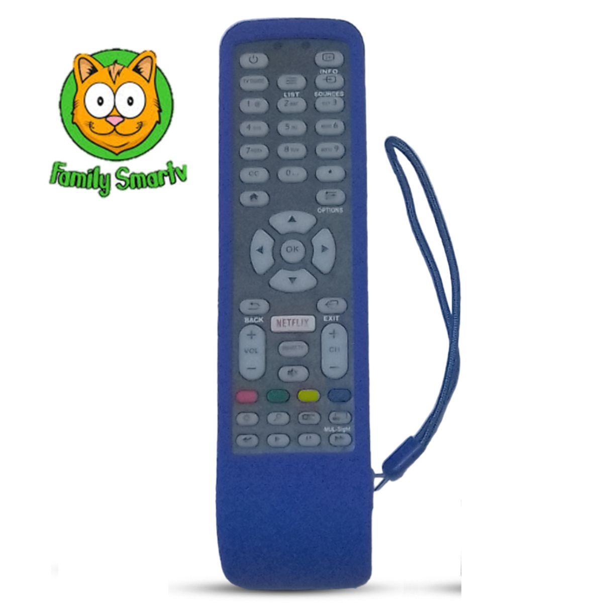 SIKAI - Funda para Control Remoto Aoc Para Smart Tv  Azul