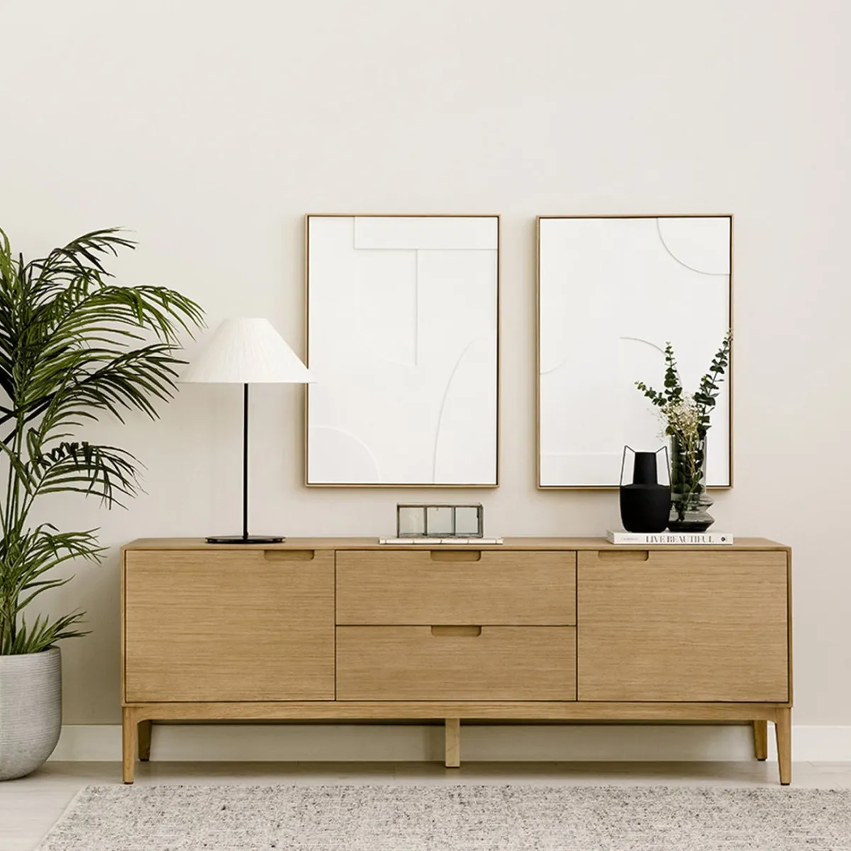 VENTITAS HOME - Mesa de TV Clémentine 60” Ventitas Home Color Rovere