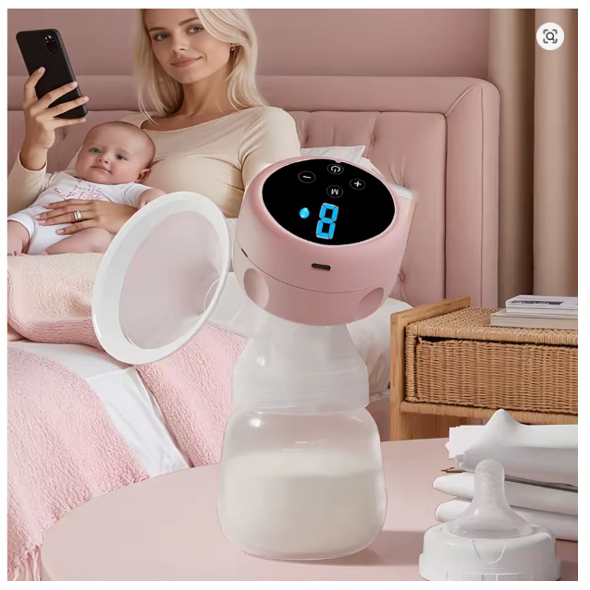 GENERICO - EXTRACTOR DE LECHE MATERNA PORTATIL INALAMBRICO RECARGABLE