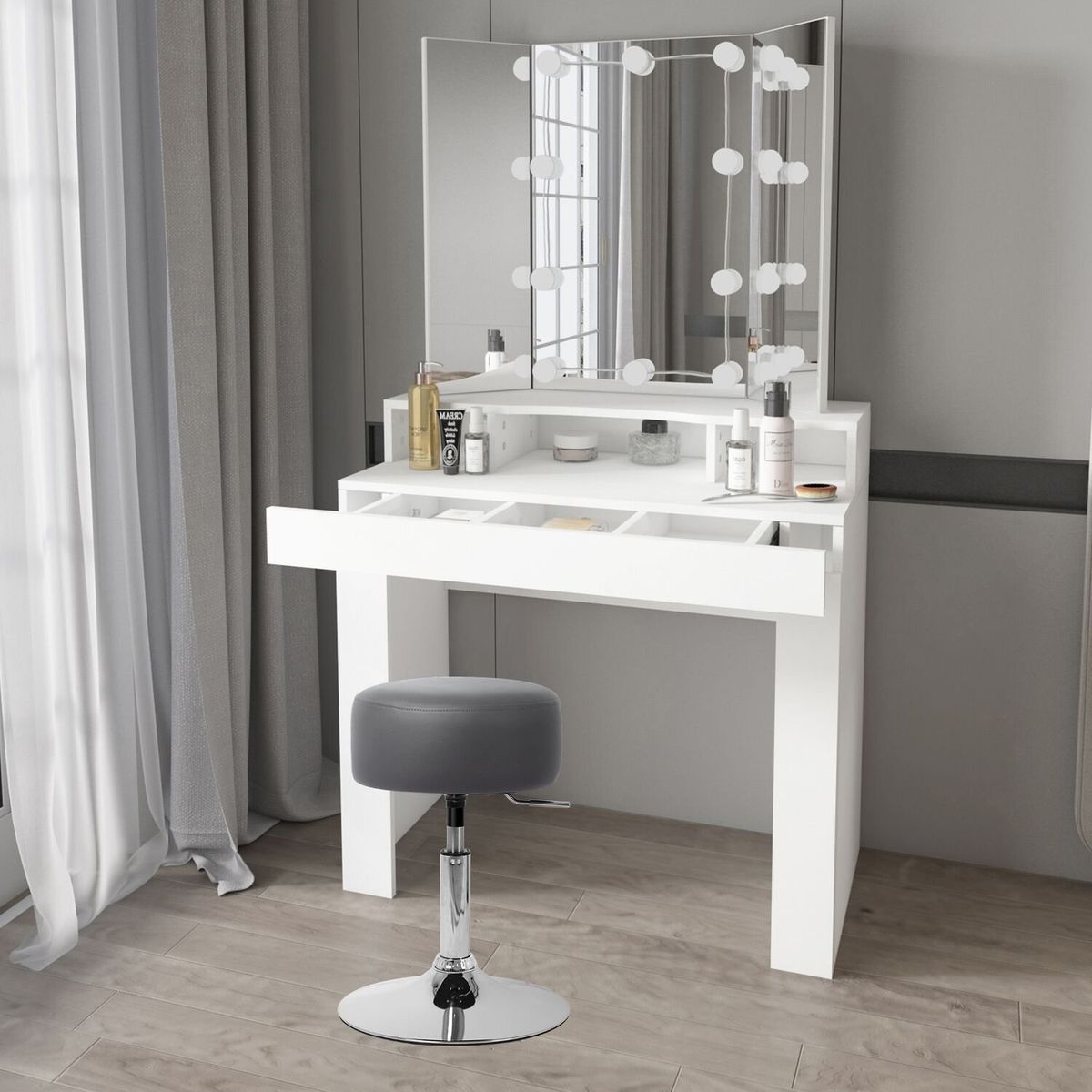 VENTITAS HOME - Tocador + Espejo Rubila Ventitas Home Blanco