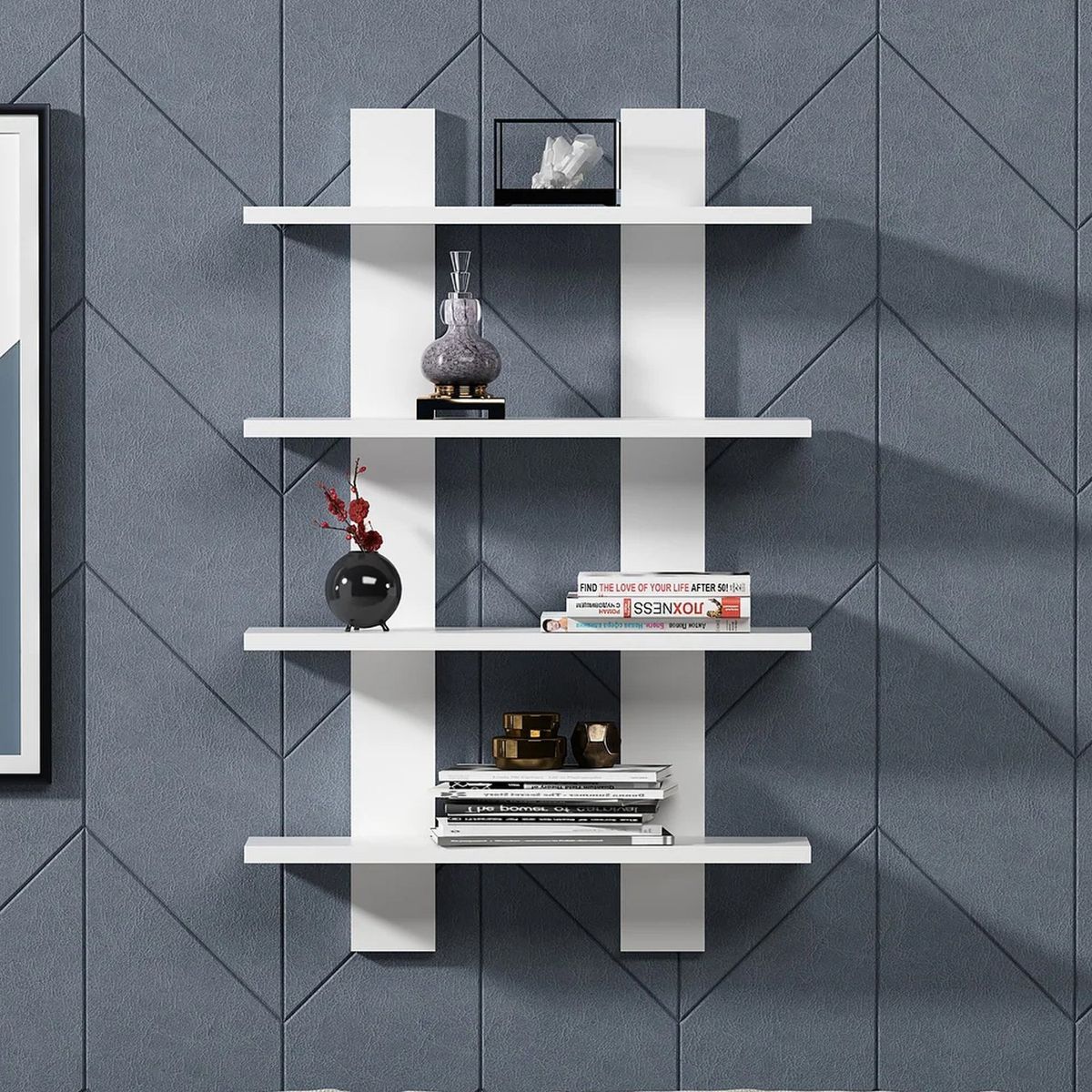 VENTITAS HOME - Repisa Flotante Vintage Carolainne Color Blanco