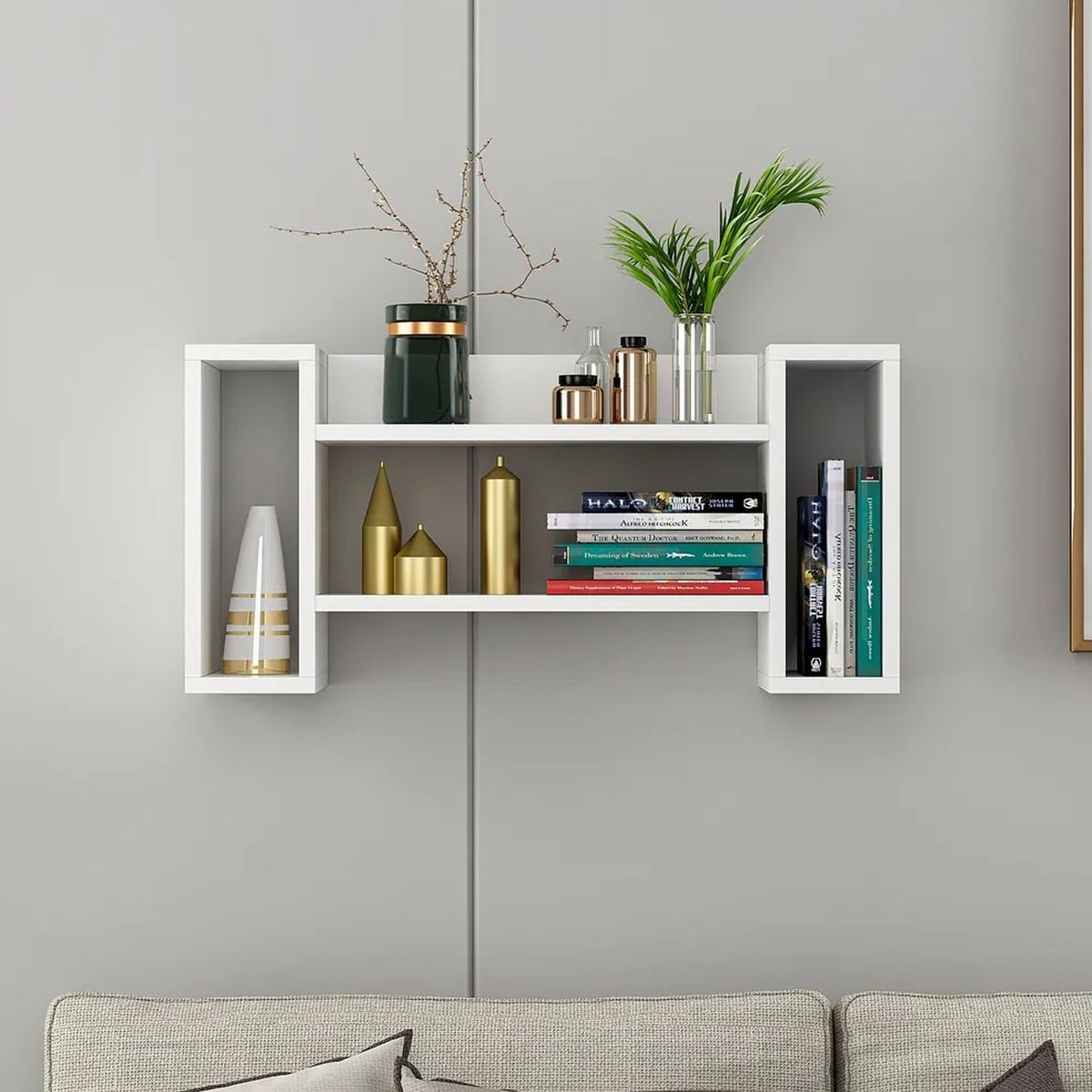 VENTITAS HOME - Velador Vintage Flotante Julie Color Blanco