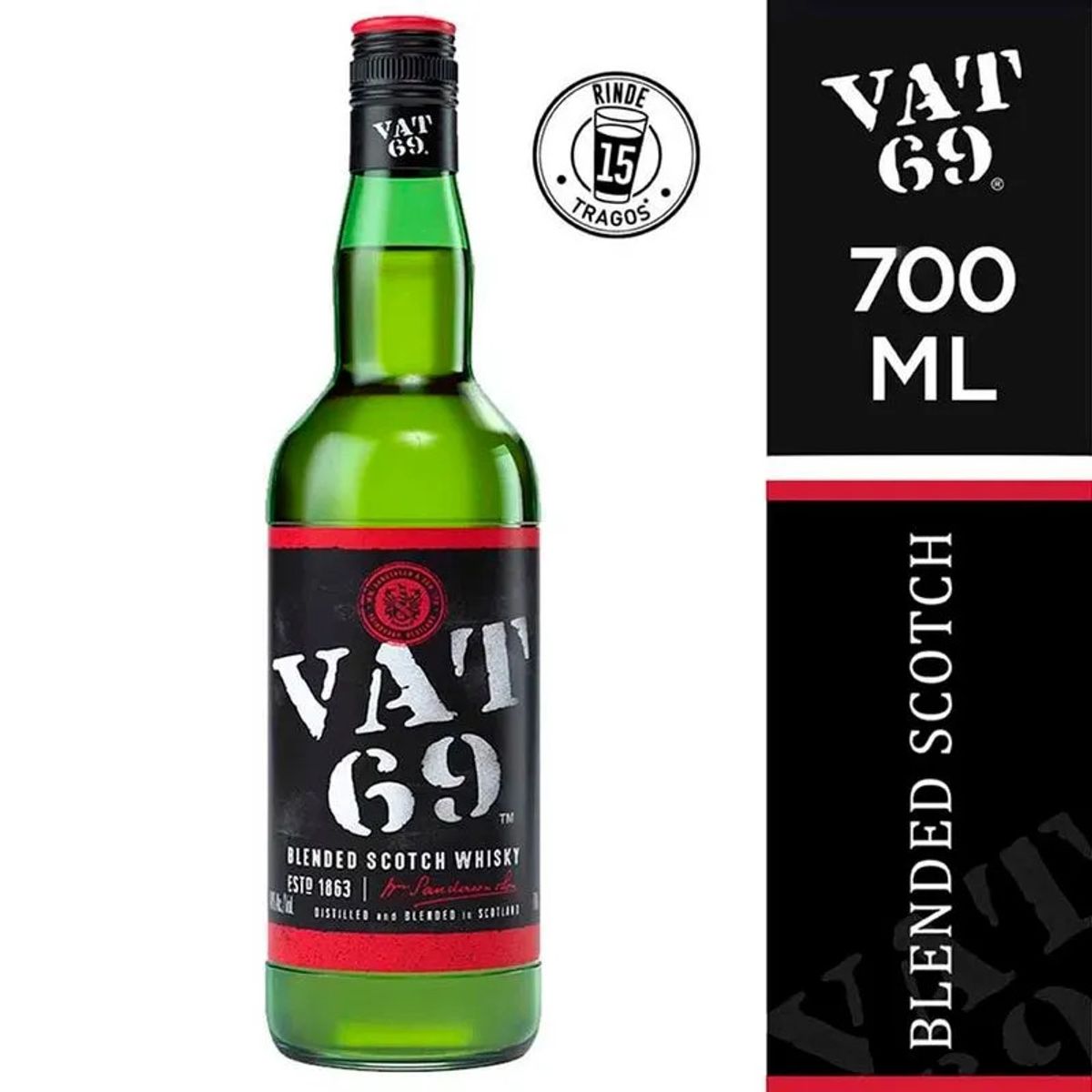 VAT 69 - WHISKY VAT 69 BOTELLA 700ML