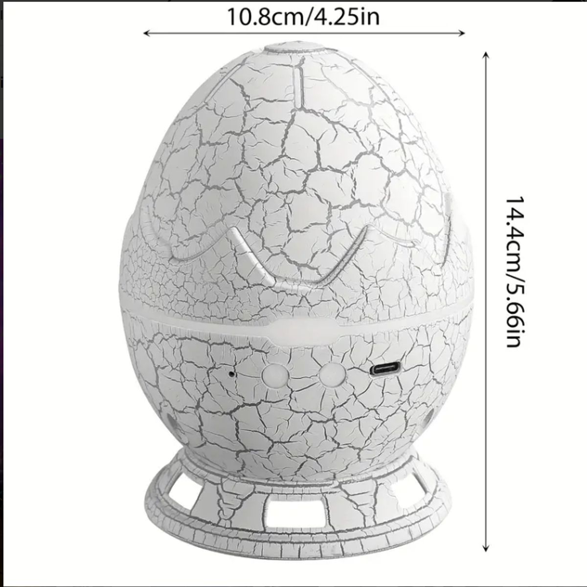 GENERICO - Proyector de Galaxia con Diseño de Huevo de Dinosaurio