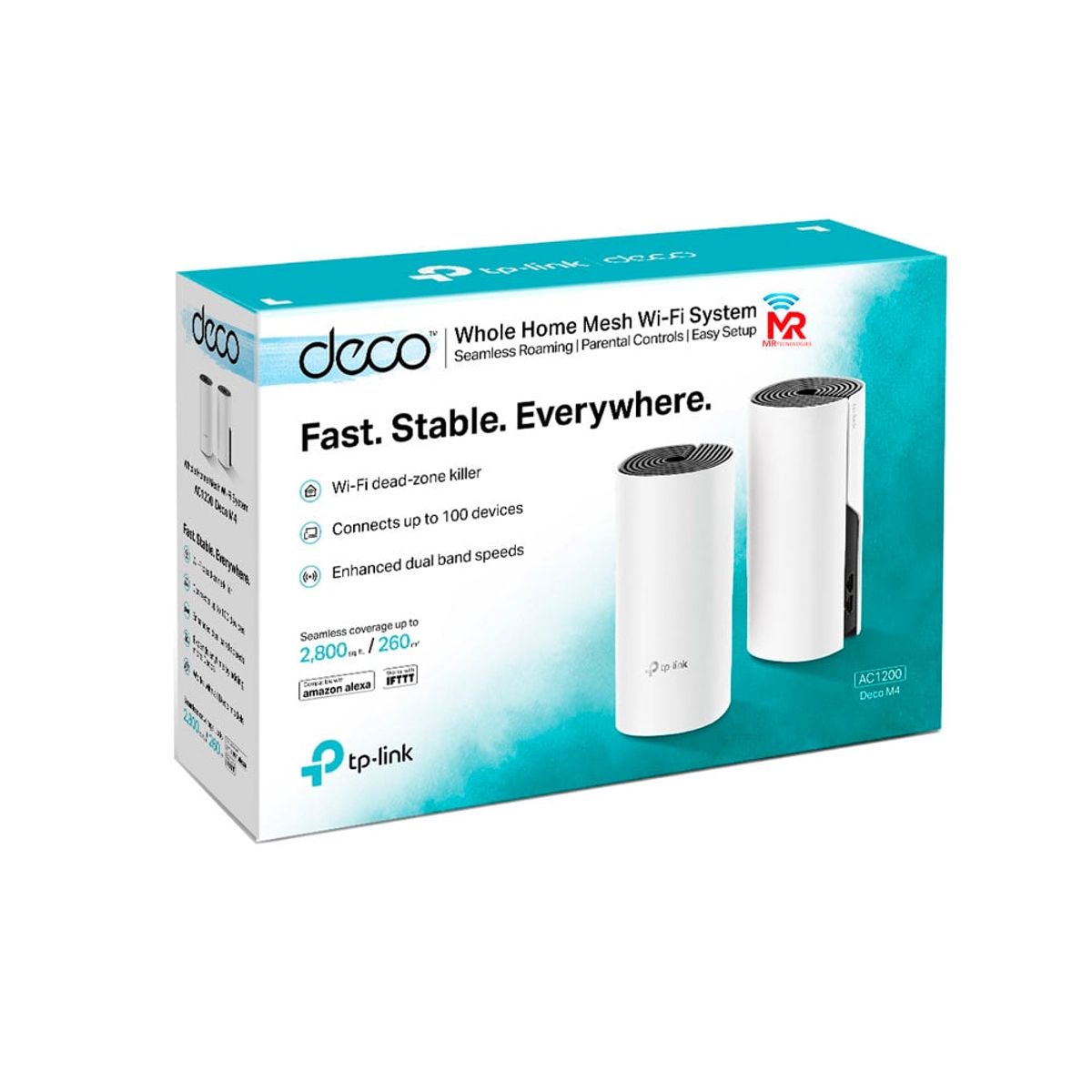 TP LINK - deco m4 2pack wifi mesh dual banda gigabit ac1200 tp-link