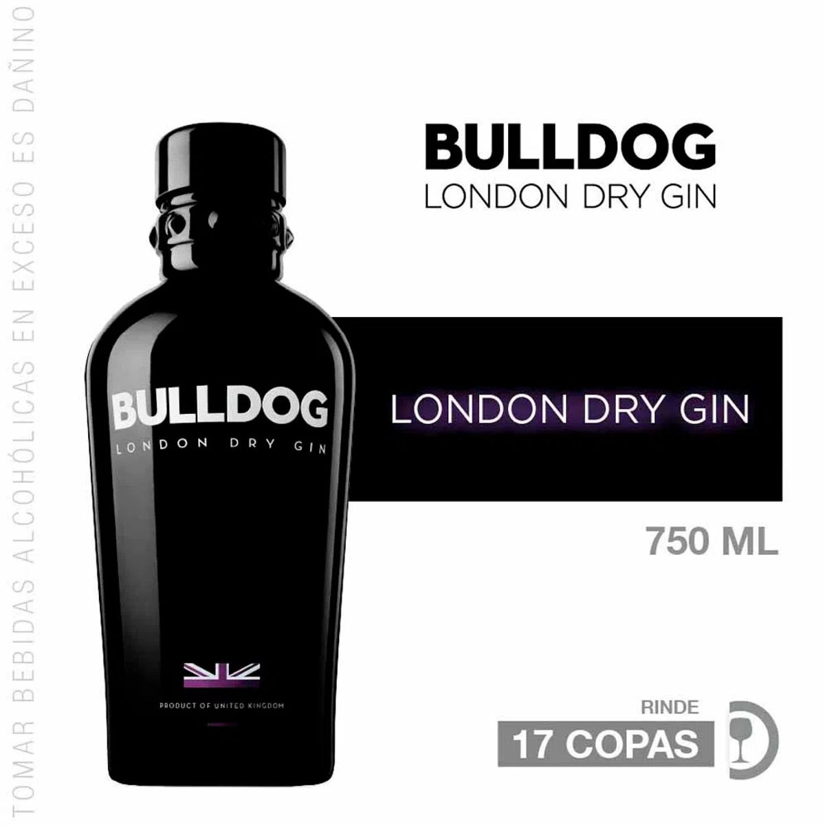 BULLDOG - Gin BULLDOG London Dry Botella 750ml