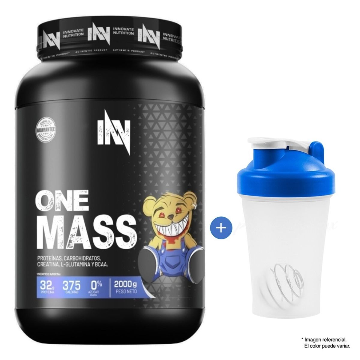 INN INNOVATE NUTRITION - One Mass 2Kg / 2 Kilos INN Vainilla + Tomatodo