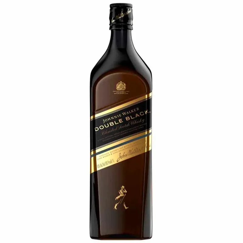 JOHNNIE WALKER - Whisky JOHNNIE WALKER Double Black Label Botella 1L