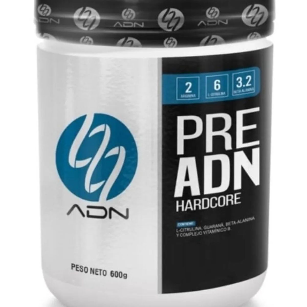 ADN - PRE ADN 600 GR ADN Pre entreno Óxido Nítrico Naranja + Shaker