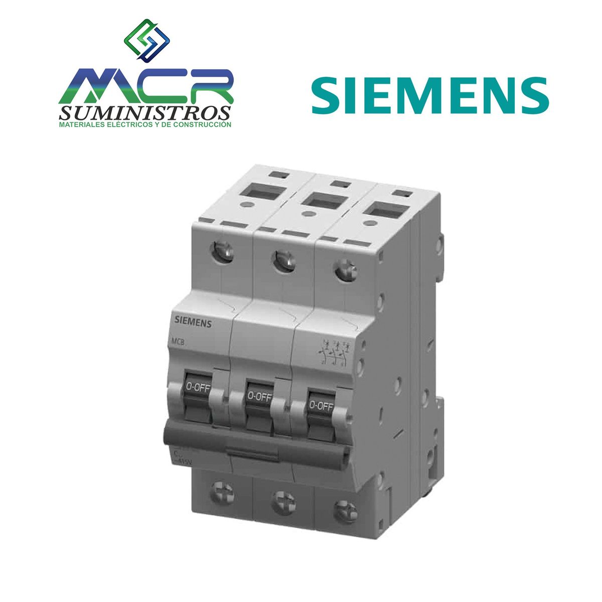 SIEMENS - INTERRUPTOR TERMOMAGNETICO 3 POLO 25 AMPERIOS 240VAC SIEMENS