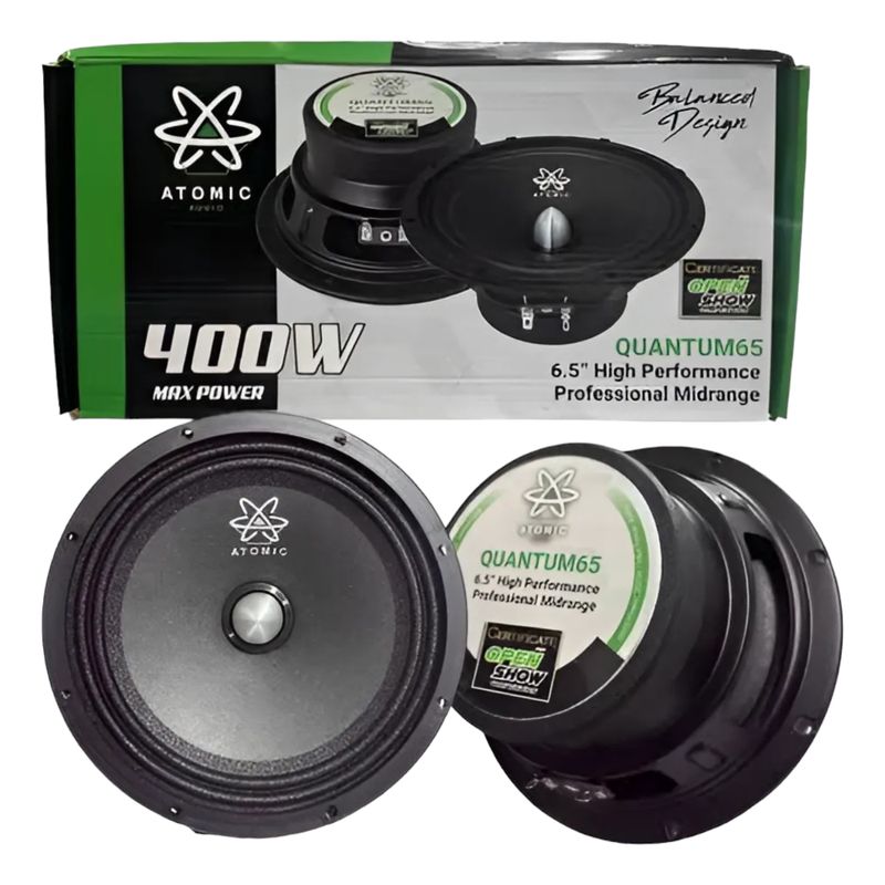 GENERICO - PARLANTES MEDIO RANGO ATOMIC 400WATTS - QUANTUM65