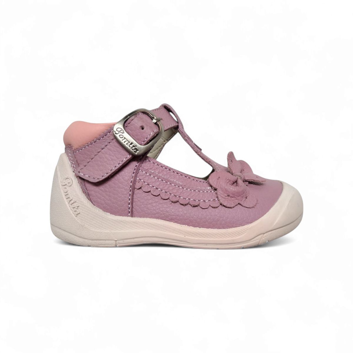 GENERICO - Zapato pibe semi-ortopédico gateador Lila Modelo Pibe para niña bebé