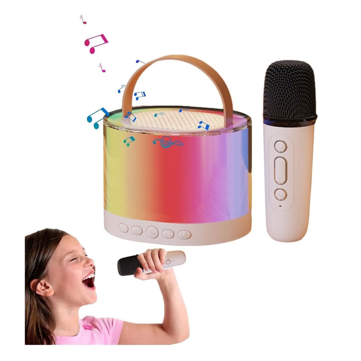 GENERICO - Mini Máquina Portatil de Karaoke - Blanco