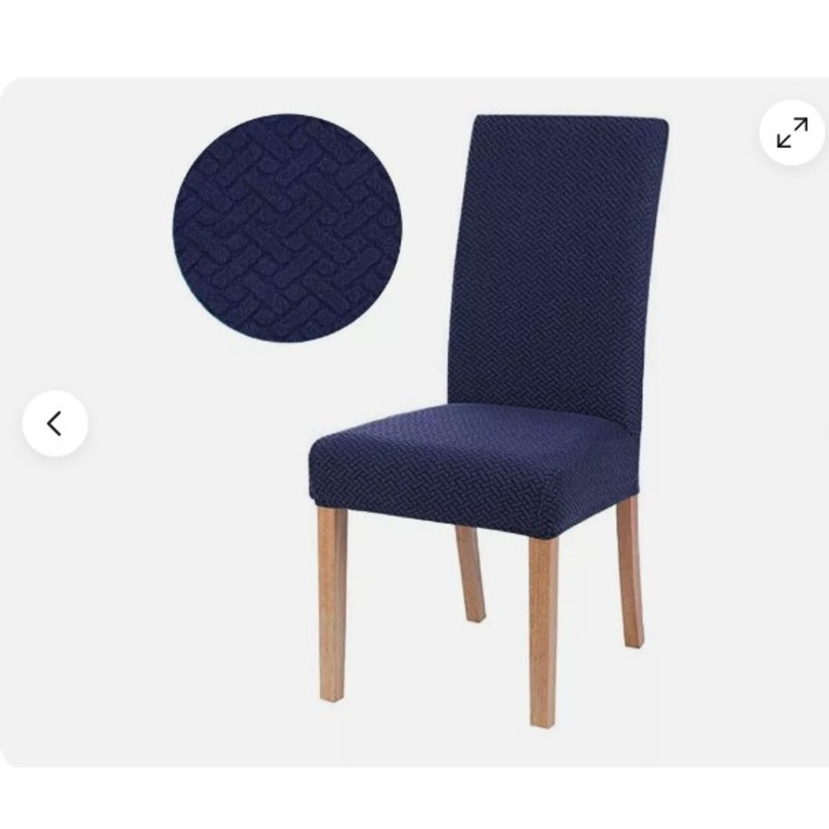 GENERICO - Funda elástica silla de comedor cubierta elástica de jacquard gruesa
