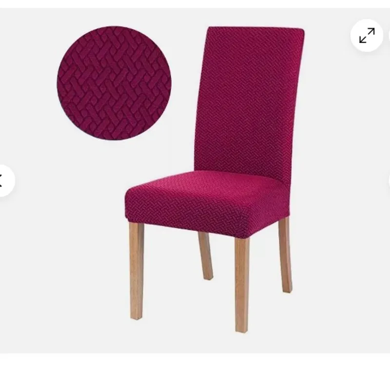 GENERICO - Funda elástica silla de comedor cubierta elástica de jacquard gruesa