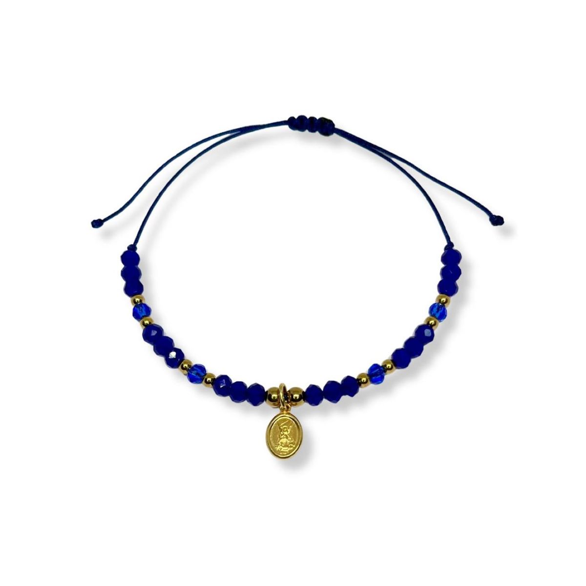 SANTORAL - Pulsera San Miguel Arcángel Dorado - Hilo y Plata