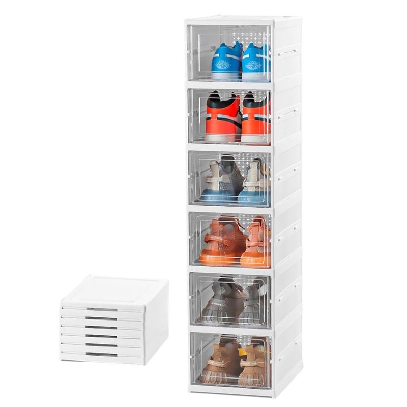 GENERICO - Organizador de Zapatos Acrílico De 6 niveles Plegable